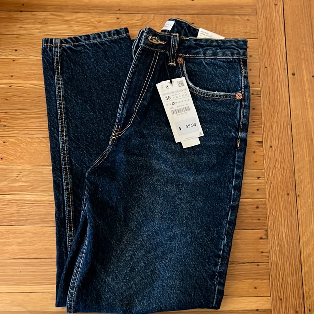Zara classic mom fit jeans